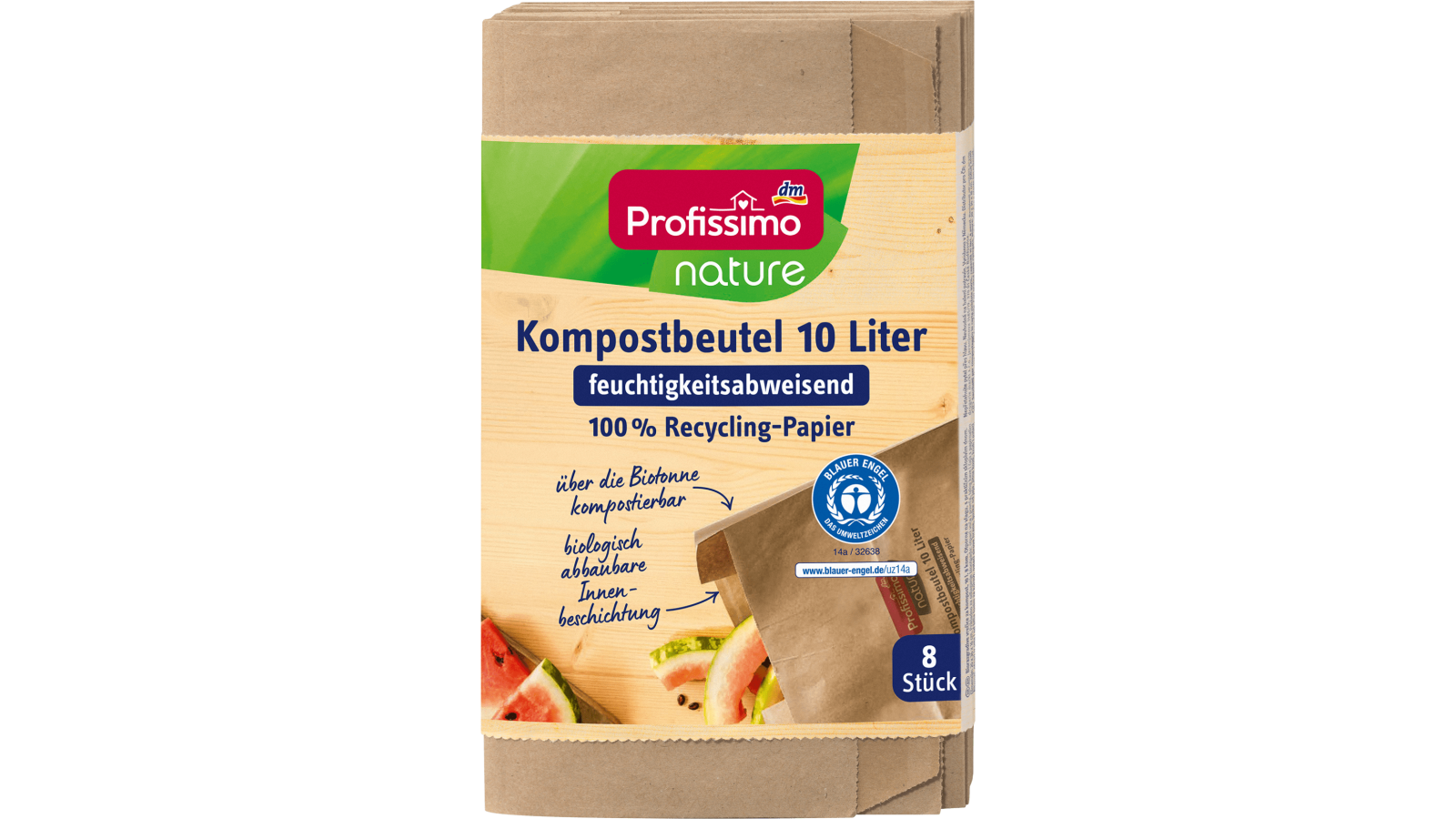 PROFISSIMO papirnate vrećice za biootpad nature 10l 8kom - Cjenoteka
