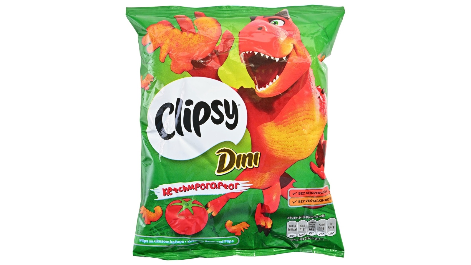 CLIPSY Dini Flips sa okusom kečapa 30g - Cjenoteka