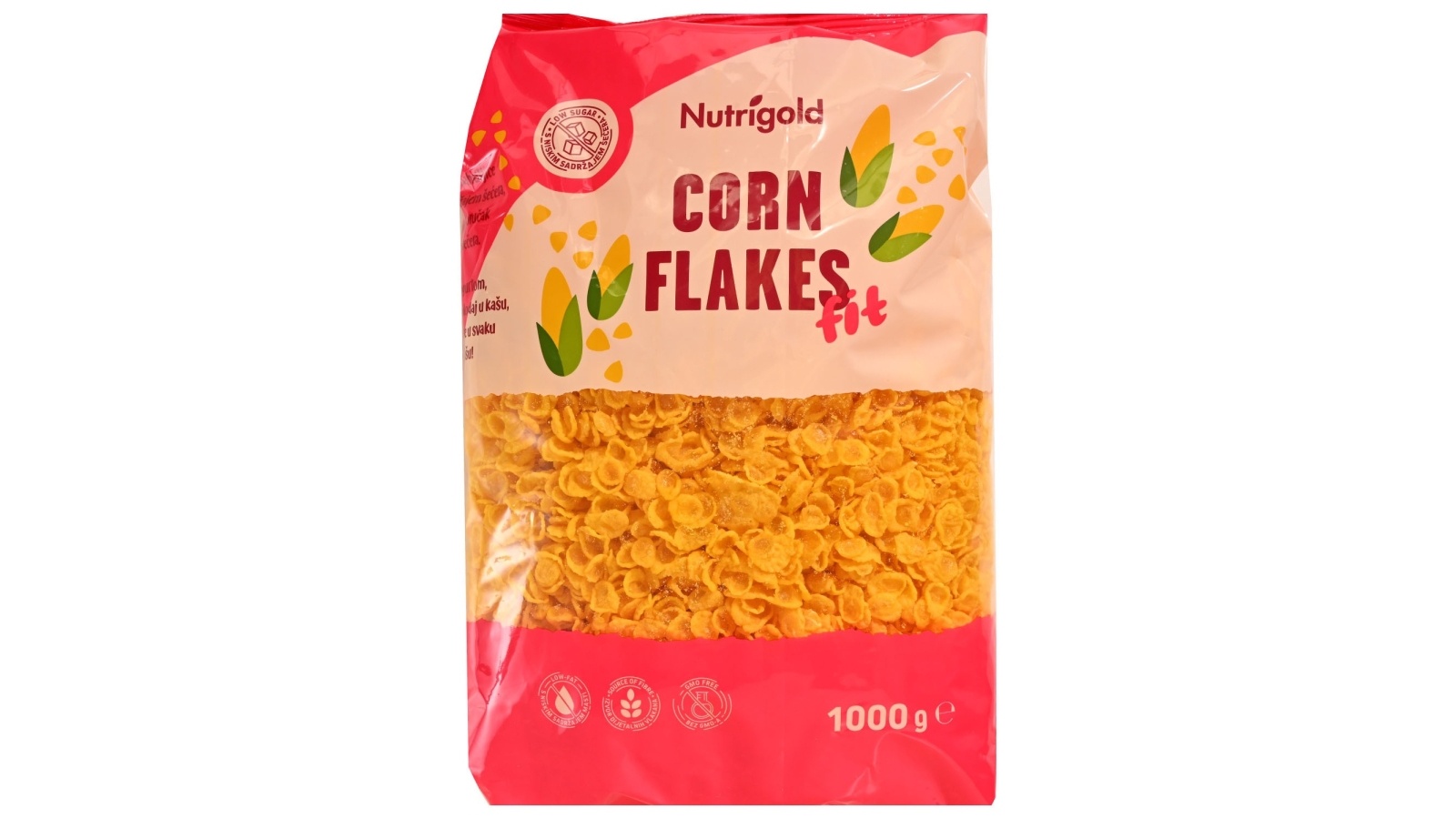 Kilo Secera NUTRIGOLD Corn flakes pahuljice bez dodanog šećera 1kg - Cjenoteka