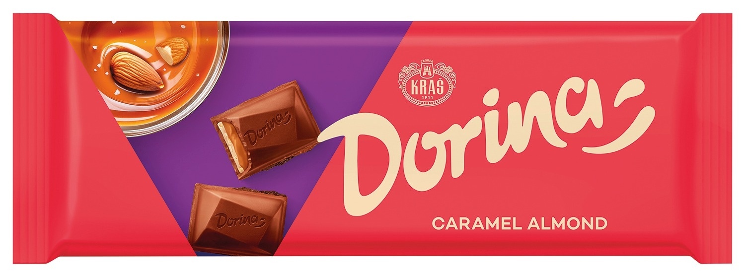 ДОРИНА ЧОКОЛАДО КАРАМЕЛ БАДЕМ 250Г