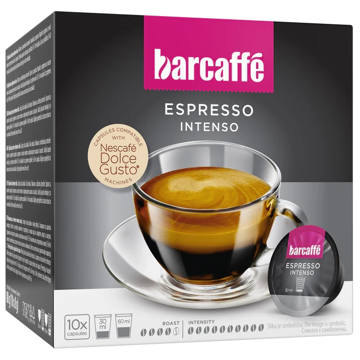 БАРКАФЕ ЕСПРЕСО ИНТЕНСО КАПСУЛИ 80 ГР